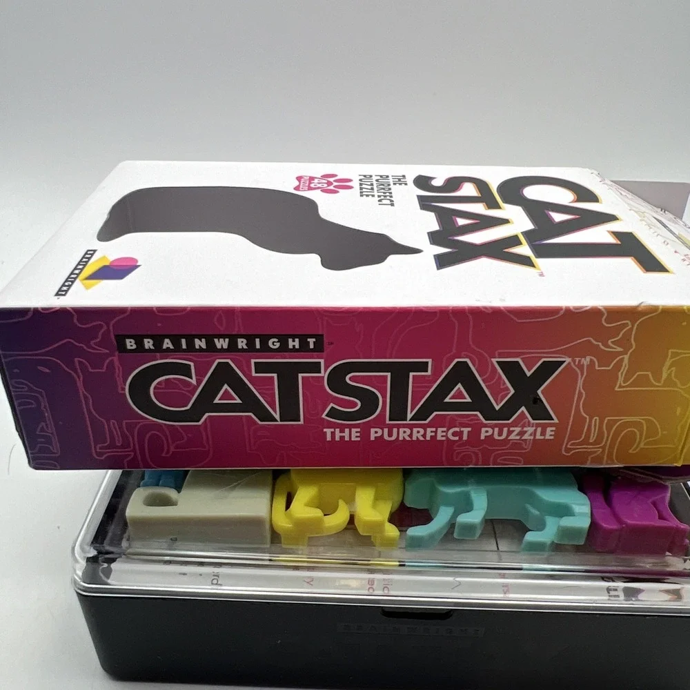 Cat Stax The Purrfect Puzzle Brainwright 48 Challenges Game